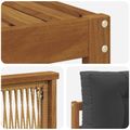 vidaXL Záhradná súprava gaučov 5 ks Prírodná a antracitová