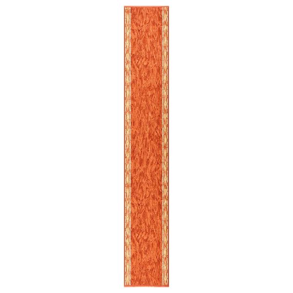 vidaXL Koberec behúň tehlový 67x450 cm protišmykový