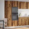 vidaXL Skrinka na mikrovlnku “Lyon” Old Wood 60x57x207 cm