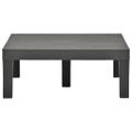 vidaXL Záhradný stôl antracitový 78x78x31 cm plastový