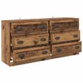 vidaXL Komody 2 ks Staré drevo 70 x 35,5 x 67,5 cm Kompozitné drevo