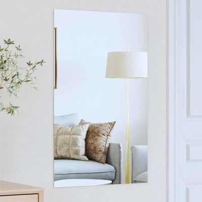 vidaXL Nástenné zrkadlo Obdĺžnikový 50 x 80 cm tvrdené sklo