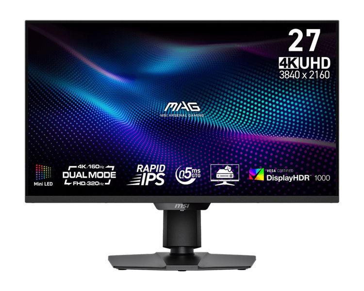 MSI MAG/274UPDF E16M/27''/IPS/4K UHD/160Hz/0,5ms/Čierna/3R