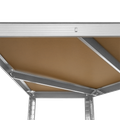 Kovový skladovací regál Atos RB-1254 180x40x70 strieborný
