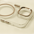 Priehľadné tenké Mag puzdro pre iPhone 17 Air 6,6" zlatá