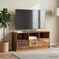 vidaXL TV skrinka Staré drevo 102 x 34,5 x 47 cm Kompozitné drevo