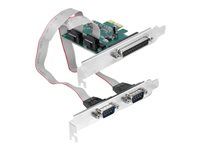 Paralelne-sériový adaptér - PCIe 1.1 nízky profil - paralelný x 1 + sériový x 2