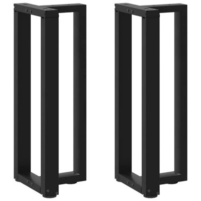 vidaXL Nohy ku konzolovému stolu v tvare T, 2 ks, čierne, 25x28x(72-73) cm, oceľ
