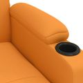 vidaXL Elektrické masážne kreslo tmavožlté látka