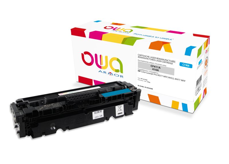 OWA Armor toner kompatibilný HP CF411A, 2300st, modrá/cyan