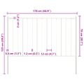 vidaXL Plotový panel Woerden so stĺpikmi oceľový 1,7x0,75 m biely