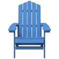 vidaXL Záhradná stolička Adirondack so stolíkom HDPE aqua modrá