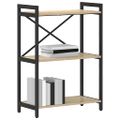 vidaXL Regál na knihy 60 x 30 x 85 cm Kompozitné drevo Sonoma dub