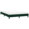 vidaXL Rám postele bez matraca Tmavo zelená 160x210 cm Zamat