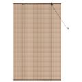 vidaXL Roleta Hnedá 90 x 160 cm Bambus