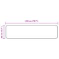 vidaXL Behúň MARSA Sivá 50 x 200 cm Polyester a PVC