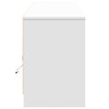 vidaXL TV stolík s LED biely 180x34x50 cm kompozitné drevo