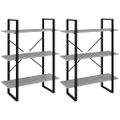 vidaXL Vysoký regál betónovo-sivý 80x30x210 cm drevotrieska