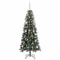 vidaXL Umelý vianočný stromček Zelená 150 cm PVC, plast a oceľ
