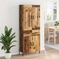 vidaXL Highboard 2 ks Staré drevo 69,5 x 34 x 180 cm Kompozitné drevo