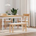 vidaXL Lavica 90 cm z masívneho dreva Guma