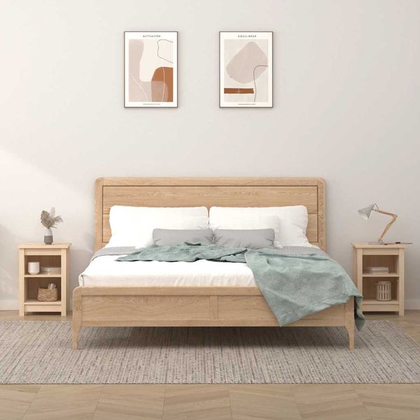 vidaXL Nočné stolíky 2 ks 40x35x55 cm borovicový masív