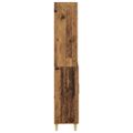 vidaXL Highboard Staré drevo 69,5 x 32,5 x 180 cm Kompozitné drevo