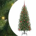vidaXL Umelý vianočný stromček Zelená 120 cm PE a PVC