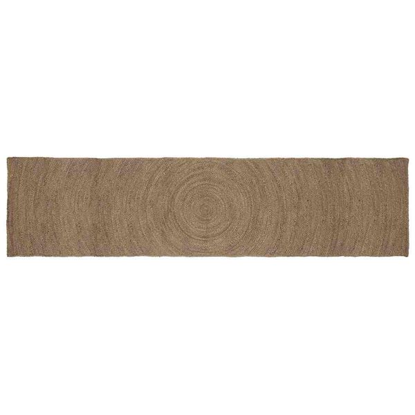 vidaXL Kusové koberce Sivá 60 x 400 cm Juta