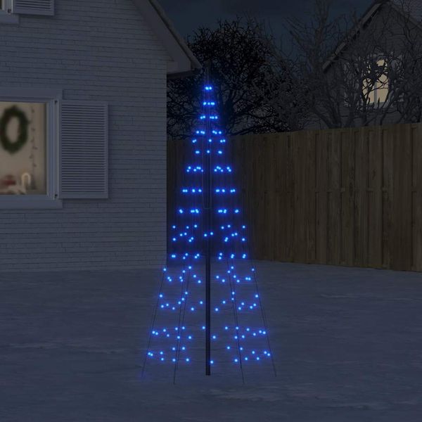 vidaXL LED vianočný stromček 200 LED modré 180 cm