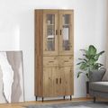 vidaXL Highboard 2 ks Remeselný dub 69,5 x 34 x 180 cm