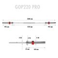 HMS GOP220 Pro 220 cm x 50 mm olympijská obojručná os