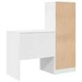 vidaXL Stôl Biela 115,5 x 50 x 127 cm 2 ks