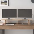 vidaXL Stojan na monitor 100x27x15 cm masívna borovica