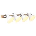 vidaXL Industriálna nástenná lampa biela 90x25 cm E27