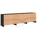 vidaXL TV jednotky 180 x 34 x 50 cm Čierny dub Kompozitné drevo