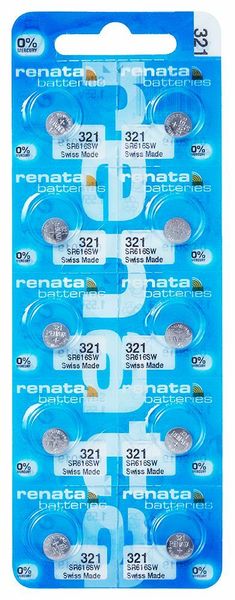 Renata 321 gombíková batéria 1,55V 6,8x1,65mm 10ks 4054