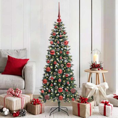 vidaXL Umelý vianočný stromček Zelená 150 cm PVC, plast a oceľ