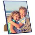vidaXL Fotorámiky na stôl, koláž 3 ks, modré 20x20 cm, MDF