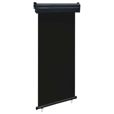 vidaXL Bočná markíza na balkón 100x250 cm, čierna