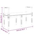 vidaXL Lavička bledosivá 110x40x70 cm zamat