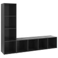 vidaXL TV skrinky 2 ks sivé 142,5x35x36,5 cm drevotrieska