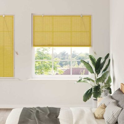 vidaXL Roleta Žltá 140 x 160 cm Bambus
