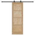 vidaXL Posuvné dvere ORKDAL 73,5 x 211 cm Borovicový masív Prírodná