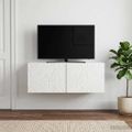 vidaXL Nástenná TV skrinka 78,5 x 41 x 30 cm Biela s vysokým leskom