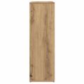 vidaXL Knižnica dub artisan 50x25x80 cm kompozitné drevo