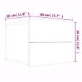 vidaXL Nočné stolíky 2 ks hnedý dub 40x30x30 cm spracované drevo