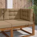 vidaXL Vankúš na vonkajšiu pohovku Polyester Sivohnedá 80 x 80 cm