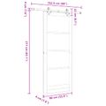 vidaXL Posuvné dvere ORKDAL 86 x 211 cm Borovicový masív Prírodná