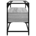 vidaXL TV skrinka sklenená doska sivá sonoma 80x35x51 cm kompoz. drevo